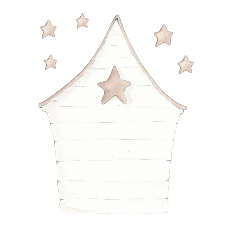 Vinilo Sueños de Cigüeña Headboards Little House SDC-VIN-CAB-002