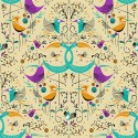 La Tapicera  Groovy Birds WP182084 Papel pintado ICH