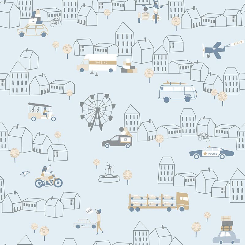 Papel Decorativo Infantil Noa de ICH 7002-1
