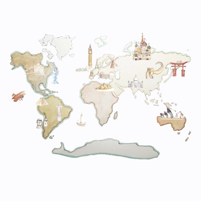 Vinilo Sueños de Cigüeña Stories World Map XL Monuments SDC-VIN-ST-007