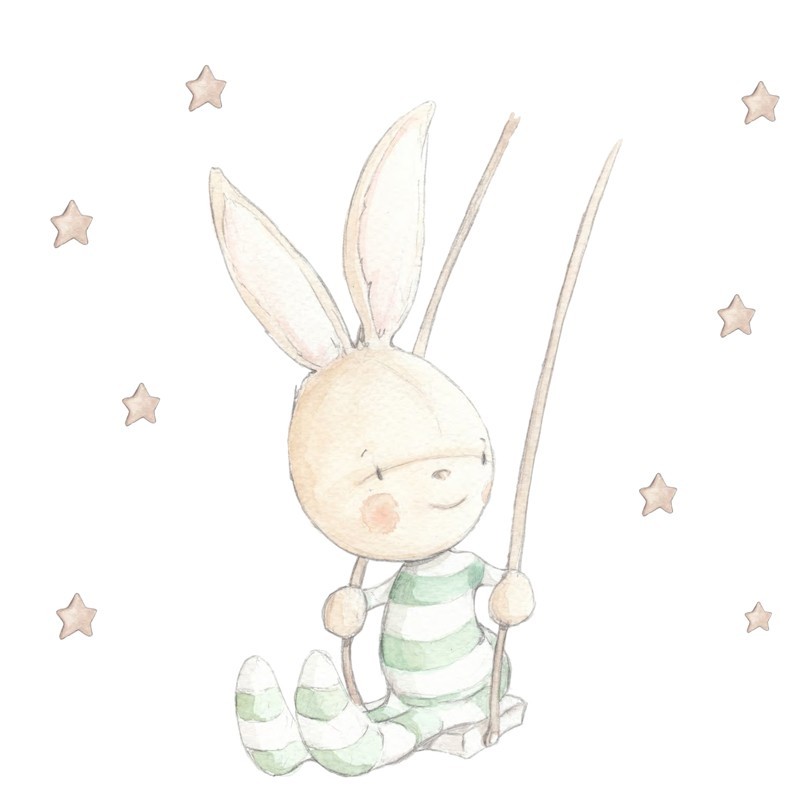 Vinilo Sueños de Cigüeña Stories Swing Rabbit SDC-VIN-RABBIT-004