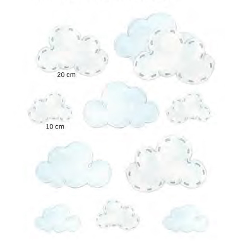 Vinilo Sueños de Cigüeña Packs SDC-VIN-PACK10-NUBES