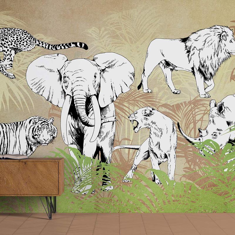 Panorama Wildlife V102-1 Papel pintado ICH