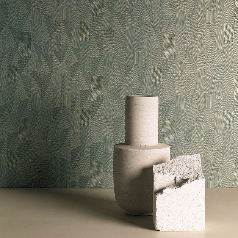 Papel pintado Saint Honoré Grandeco Muse Striped Facets 1460-3567