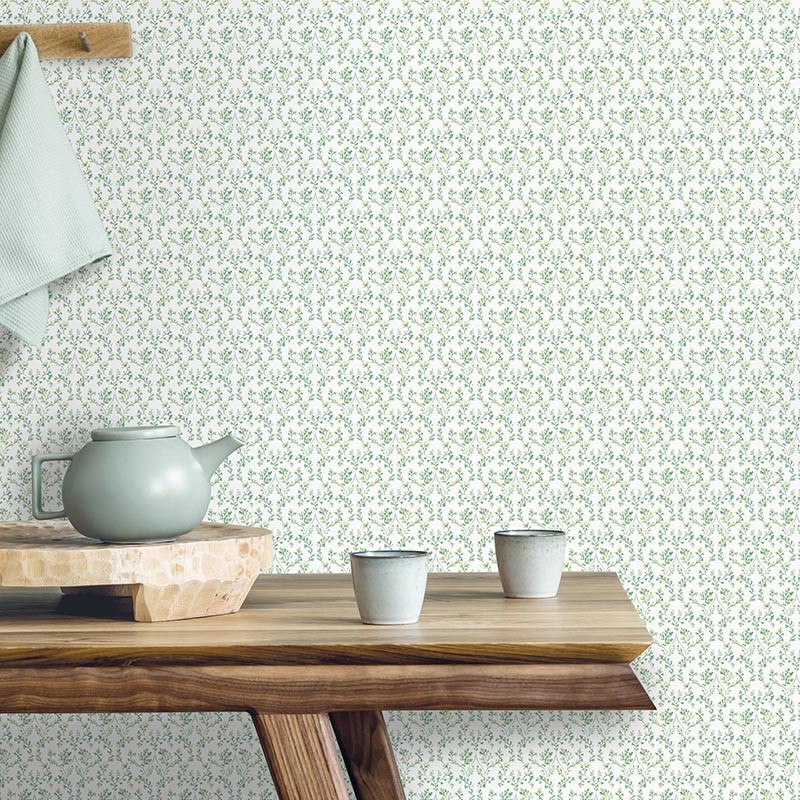 Papel pintado ICH Small Prints Ogee Floral G56680