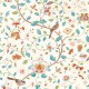 Papel pintado Sanderson Arboretum Aril's Garden Teal Russet 217235