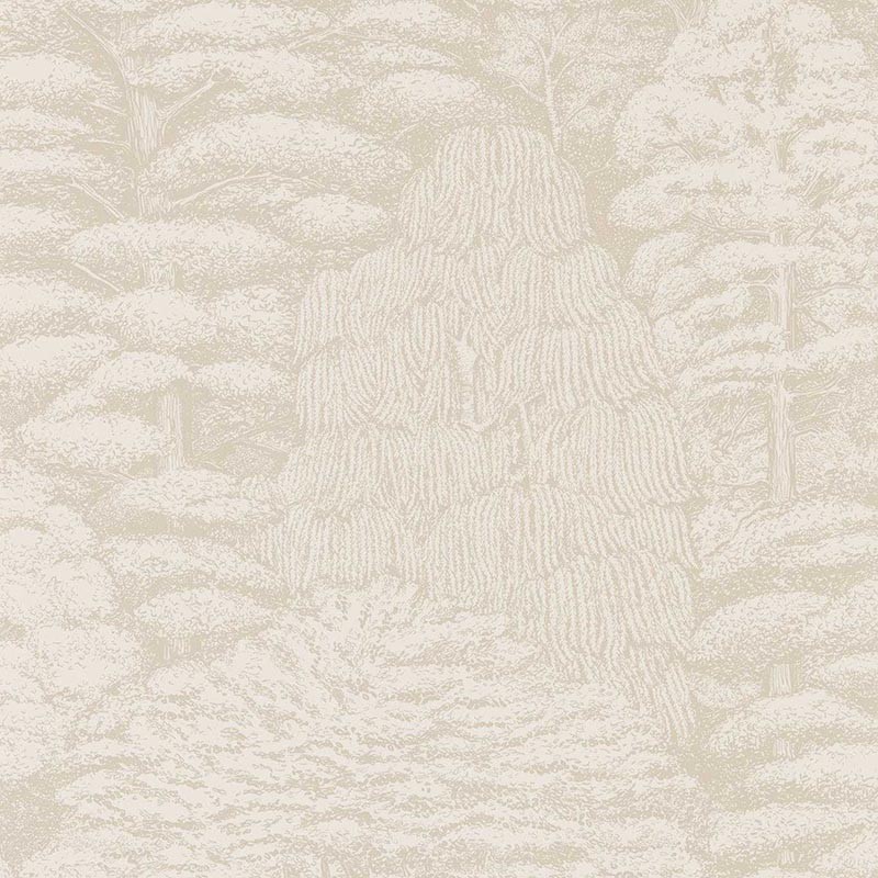 Papel pintado Sanderson Arboretum Woodland Toile Ivory Neutral 215717