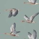 Papel pintado Sanderson Arboretum Elysian Geese Blue Clay 216610