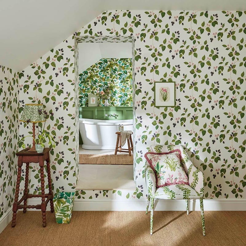 Papel pintado Sanderson Arboretum Rubus Blackberry 217227