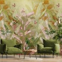 Dreaming of Nature INK7733 Surreal Forest Green Mural