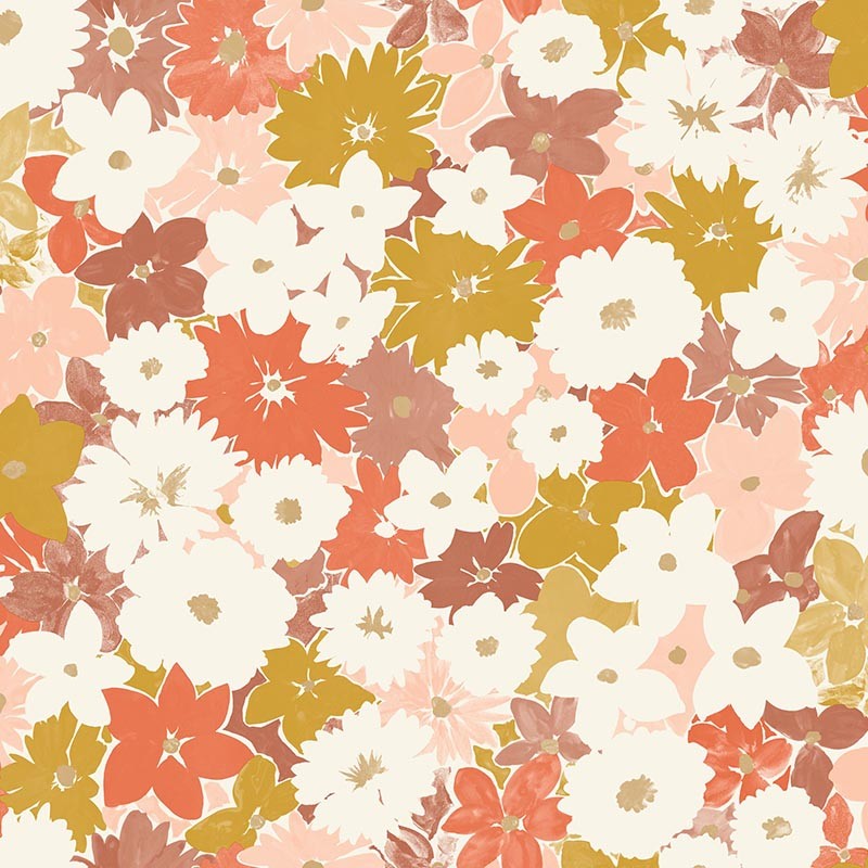 Papel pintado infantil Caselio Let's Go Girls Flora LGG104414418