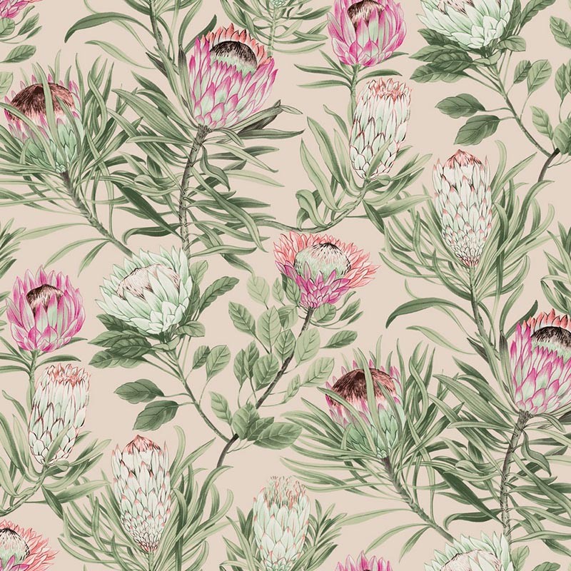 Papel pintado York Wallcoverings Blooms Protea BL1751