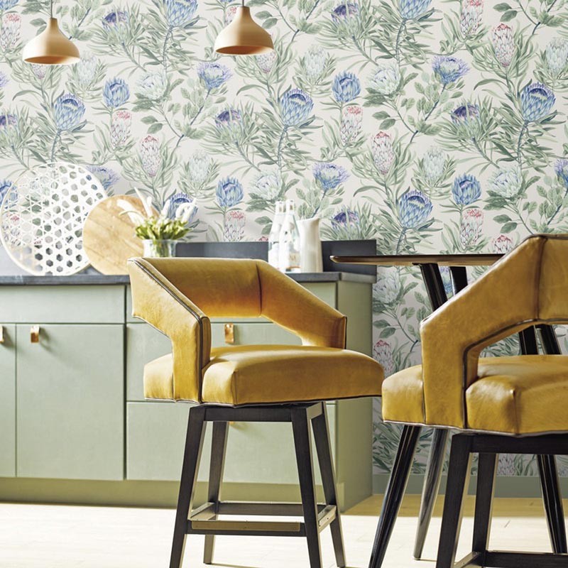 Papel pintado York Wallcoverings Blooms Protea BL1753