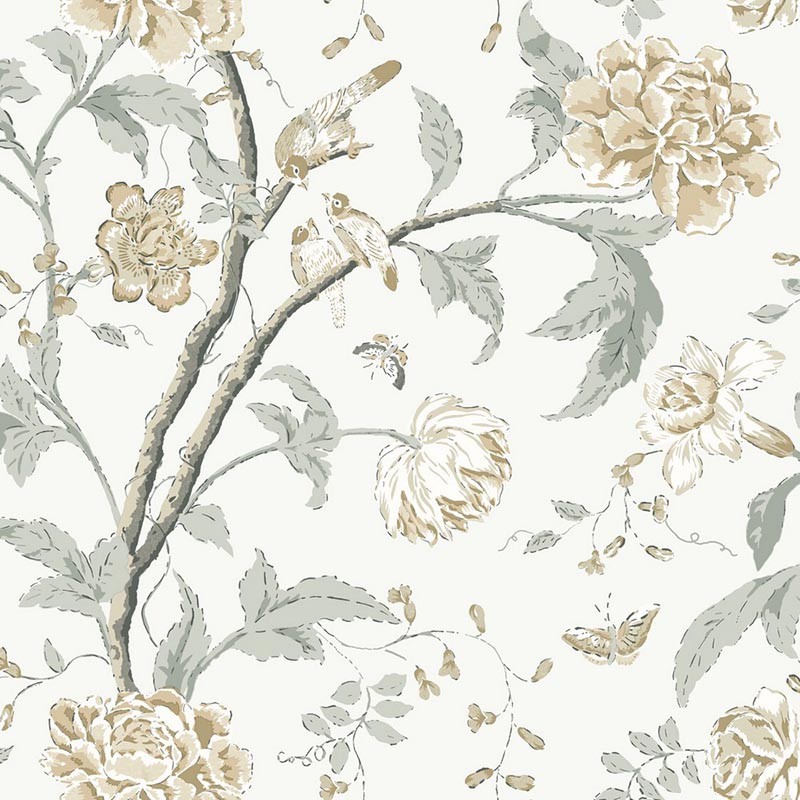 Papel pintado York Wallcoverings Blooms Teahouse BL1783