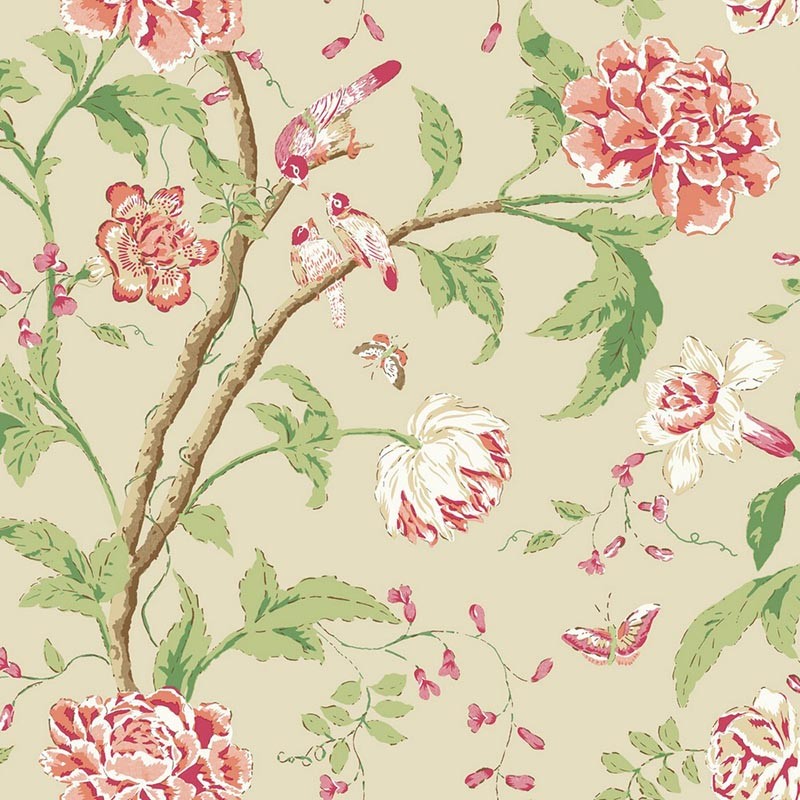 Papel pintado York Wallcoverings Blooms Teahouse BL1781