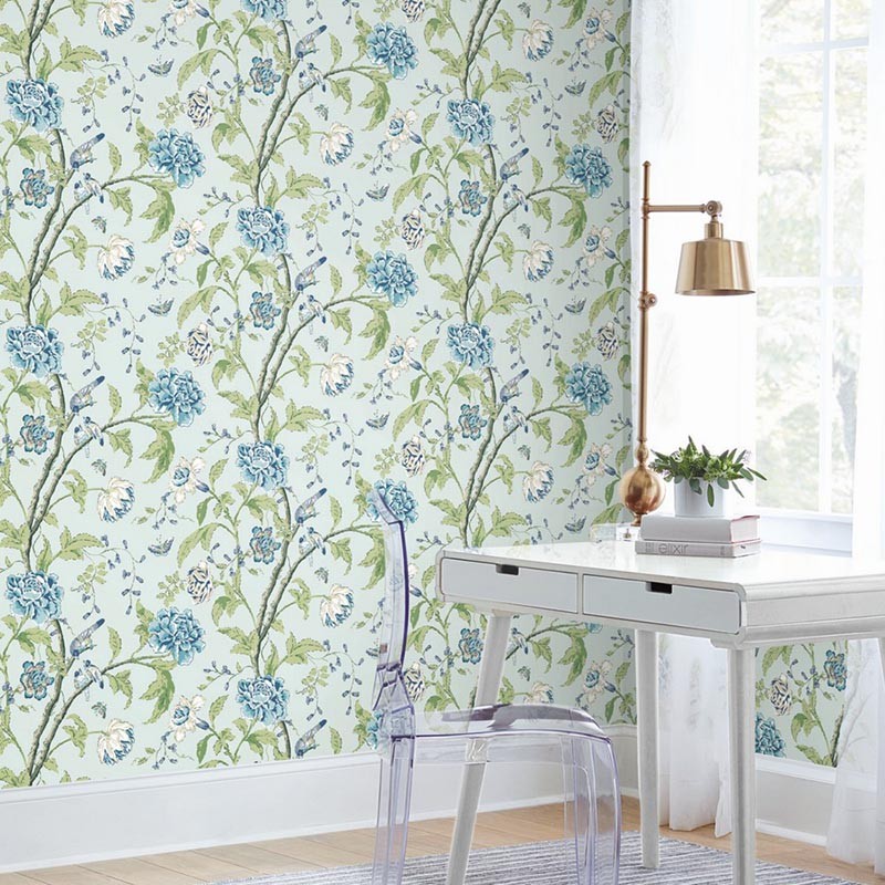 Papel pintado York Wallcoverings Blooms Teahouse BL1784