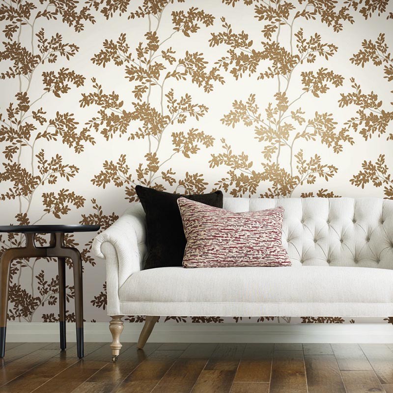 Papel pintado York Wallcoverings Blooms Lunaria Silhouette BL1806