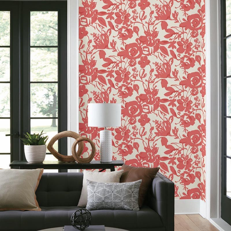 Papel pintado York Wallcoverings Blooms Brushstroke Floral BL1731