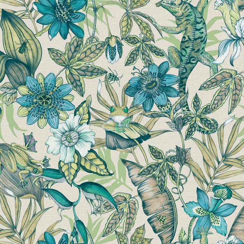 Papel pintado York Wallcoverings Blooms Rainforest BL1705