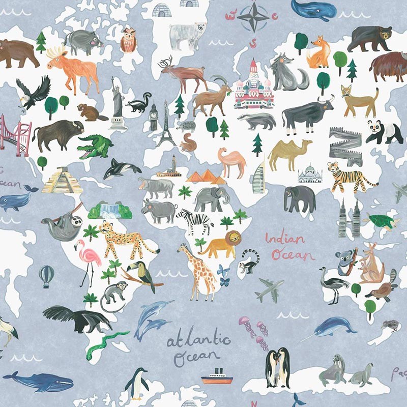 Papel pintado Holden Dream Catcher Animal Maps 13250