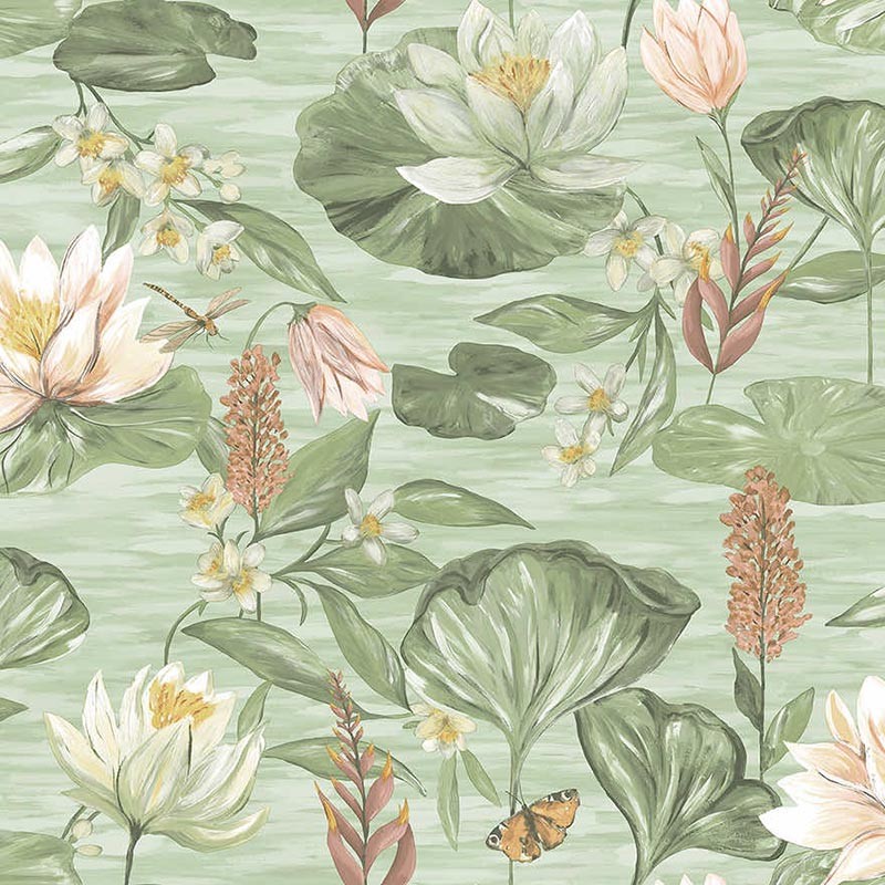 Papel pintado Holden The Lost Garden Water Lily 91641