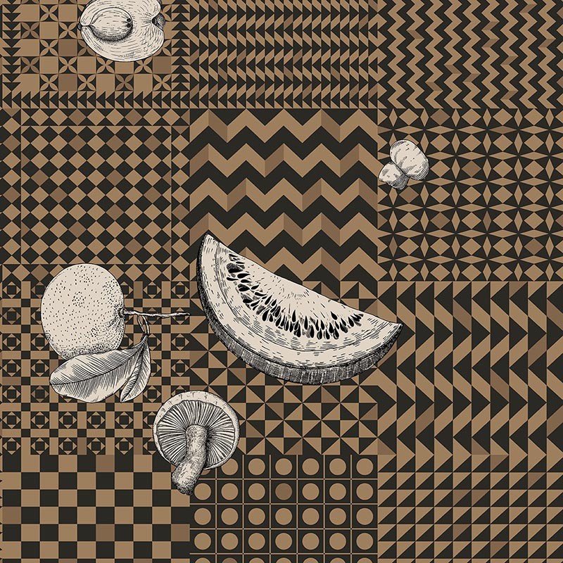 Papel Cole & Son Fornasetti Senza Tempo II Frutta e Geométrico 123-6031