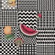 Papel Cole & Son Fornasetti Senza Tempo II Frutta e Geométrico 123-6027