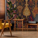 Ikart Boho Navy A00845 Mural Coordonné