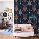 Papel pintado Coordonne Ikart Sumba Navy A00825