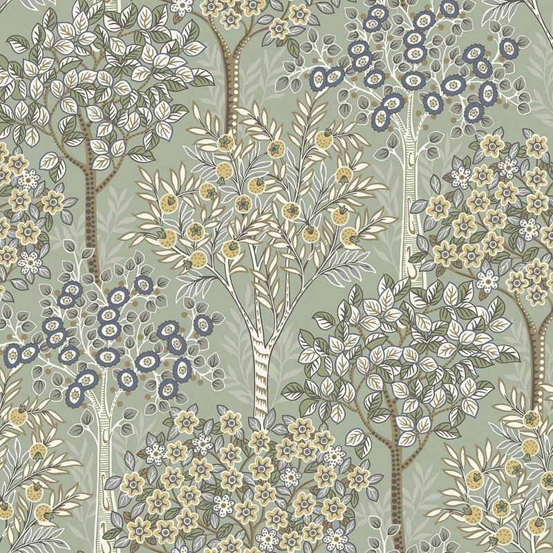 Tela Wallquest Paper & Ink Mulberry Tree TJ40307