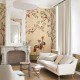 Mural Coordonne Forbidden City Crowned Crane Nacre B00164