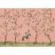 Mural Coordonne Forbidden City Crowned Crane Rose B00163