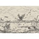 Mural Coordonne Forbidden City Heron’s Poetry Nacre B00156