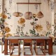 Mural Coordonne Forbidden City Spring Festival Amber B00153
