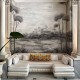 Mural Coordonne Forbidden City Xi Hu Lake Onyx B00150