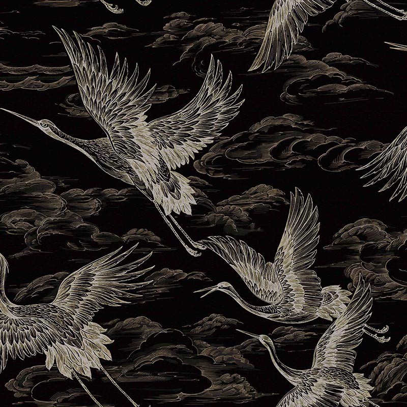 Papel pintado Coordonne Forbidden City Imperial Ibis Onyx B00138