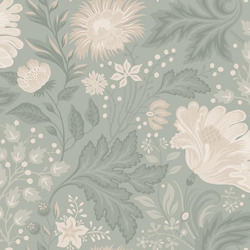 Papel pintado Sandberg Villa Dalarö II Ava Sage Green S10180