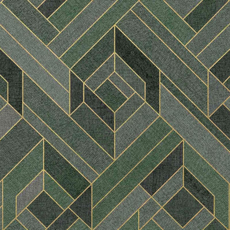 Papel pintado Coordonne Lattice Hexagonal Emerald B00562N