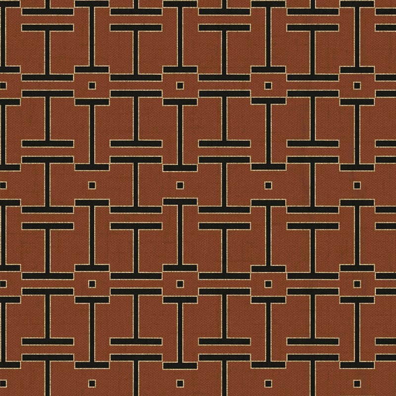 Papel pintado Coordonne Lattice Grid Clay B00557N