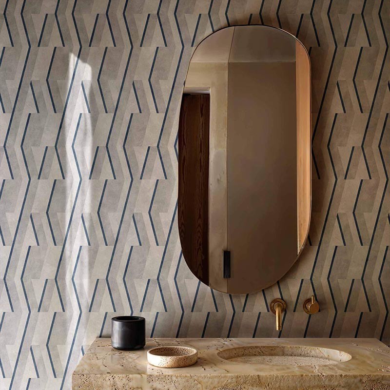 Papel pintado Coordonne Lattice Parallels Navy B00530N