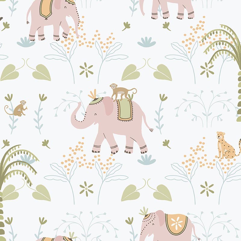 Papel pintado infantil Colowall Enzo Elefun 2570-6659