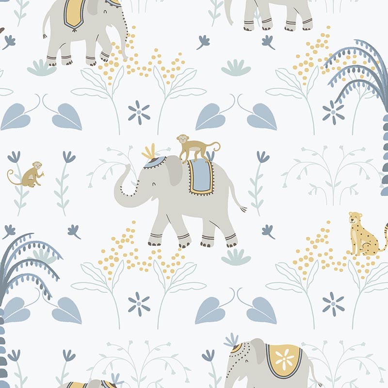 Papel pintado infantil Colowall Enzo Elefun 2570-6656