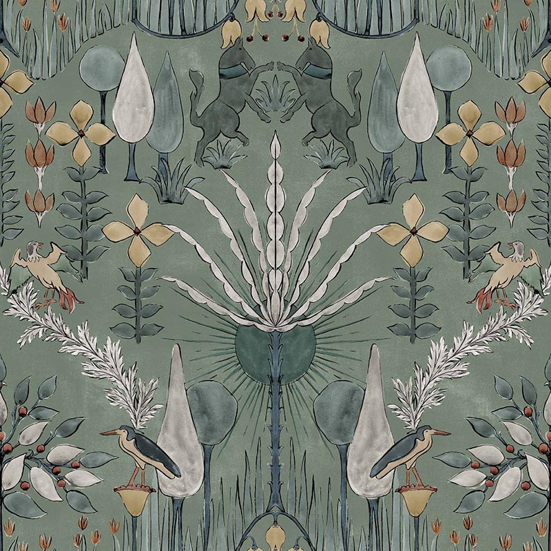 Papel pintado Coordonne Berber Oasis Villa Celadon B00435_N