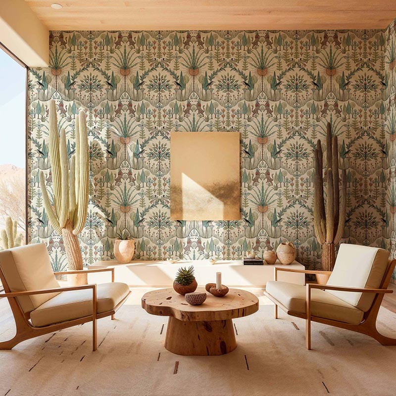 Papel pintado Coordonne Berber Oasis Villa Emerald B00434_N