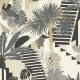 Papel pintado Clarke & Clarke Breeganjane Malindi Charcoal W0186-01