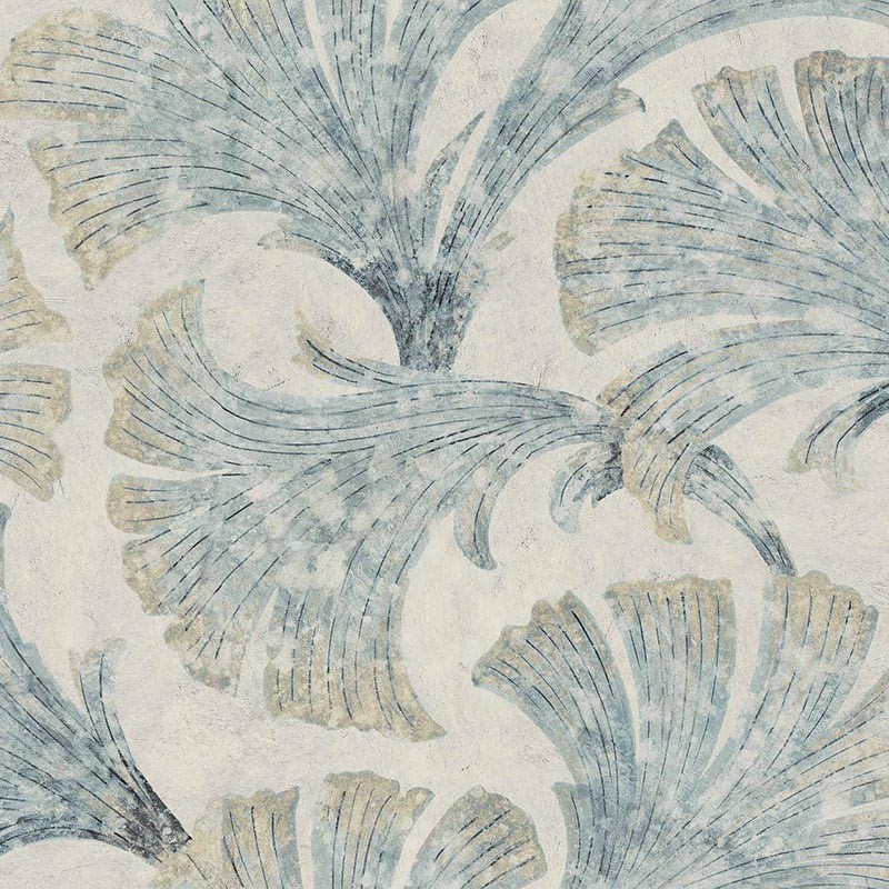 Papel pintado Coordonne Pompei Papyrus Aqua B00607_N