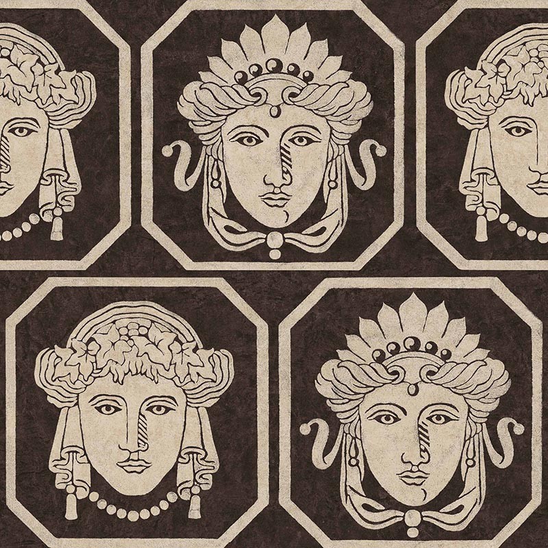 Papel pintado Coordonne Pompei Maiorum Coal B00602_N