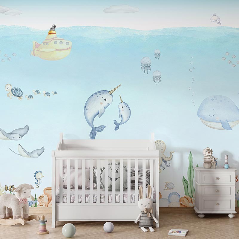 Mural infantil FDC Kikki Belle & Oliver Robins Ocean Joy BR 4074 M