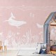 Mural infantil FDC Kikki Belle & Oliver Robins Monochrome Sea BR 4071 M