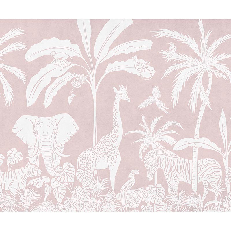 Mural infantil FDC Kikki Belle & Oliver Robins Monochrome Jungle BR 4067 M